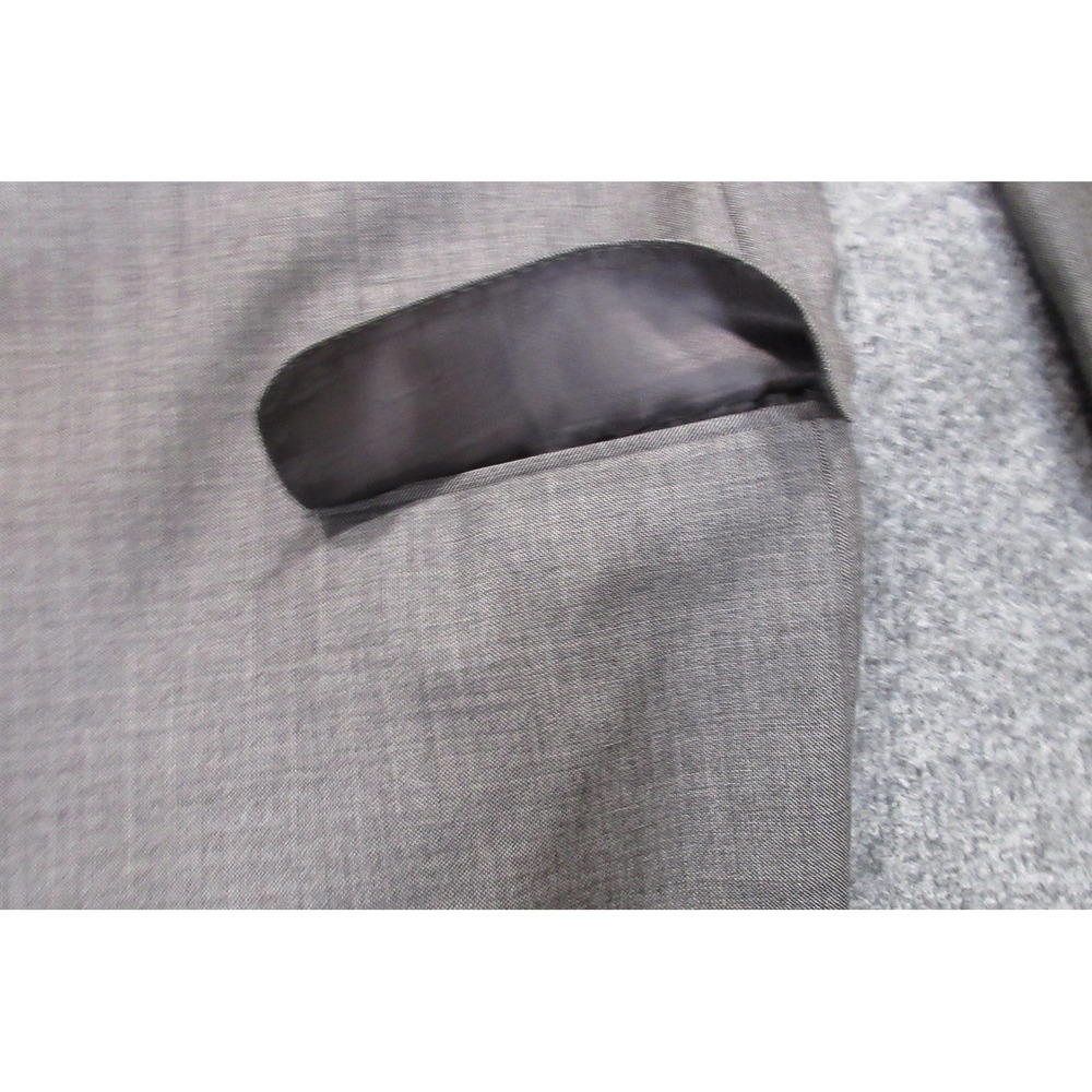 Ermenegildo Zegna Blazer Mens 56 Gray Wool Three Button Lined Suit Jacket US 46R - Picture 8 of 13